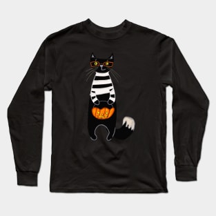 Halloween cat Long Sleeve T-Shirt